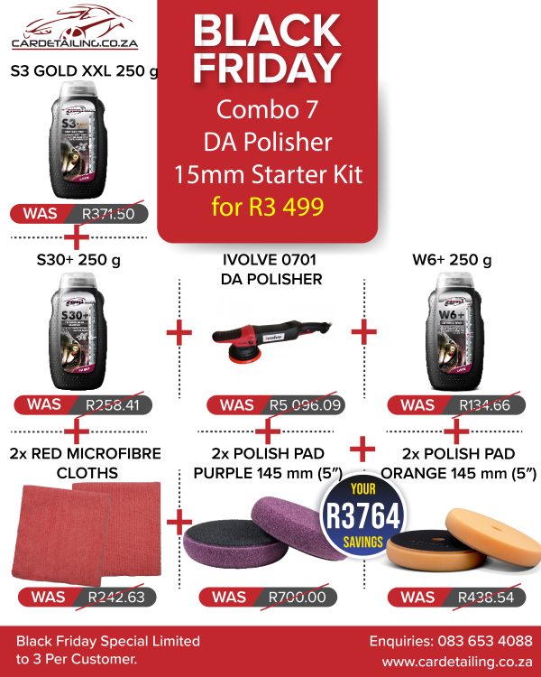 Combo 7 DA Polisher 15mm Starter Kit